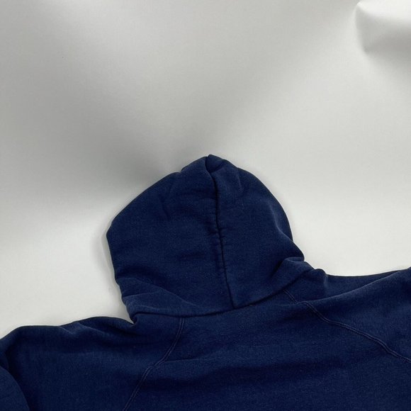 Vintage Adidas Made in USA Trefoil Big Logo Hoodie Sweatshirt Sz XL Embroidered - Picture 7 of 10